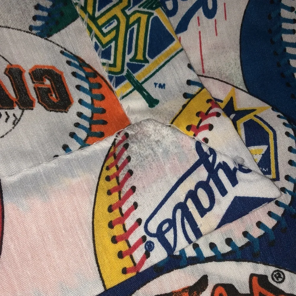 Baseball curtains MLB Decor Baseball Office Baseball Vintage MLB Logo VTG
